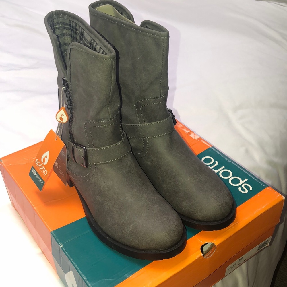 Brand new grey boots